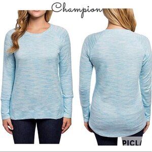 Champion Lightweight Hi-Lo Crew Neck Long Sleeve Tee Size XXL